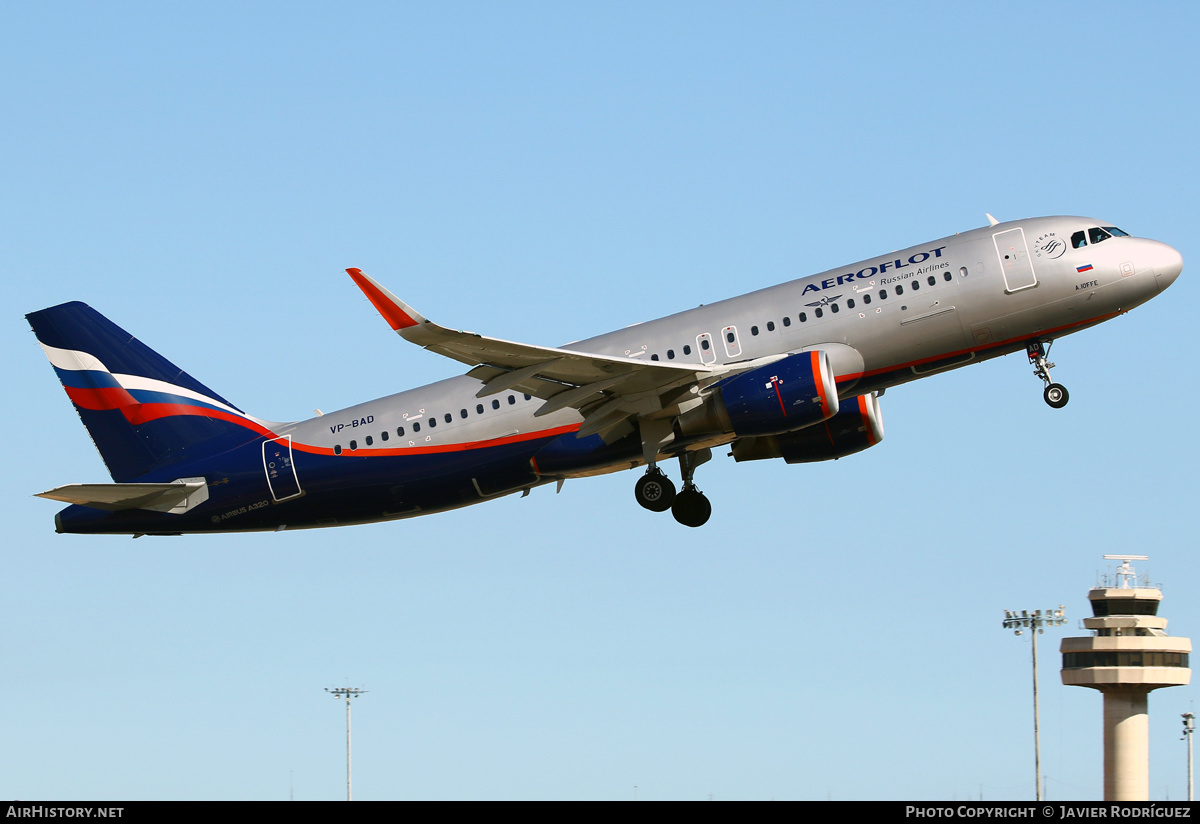 Aircraft Photo of VP-BAD | Airbus A320-214 | Aeroflot - Russian Airlines | AirHistory.net #480634