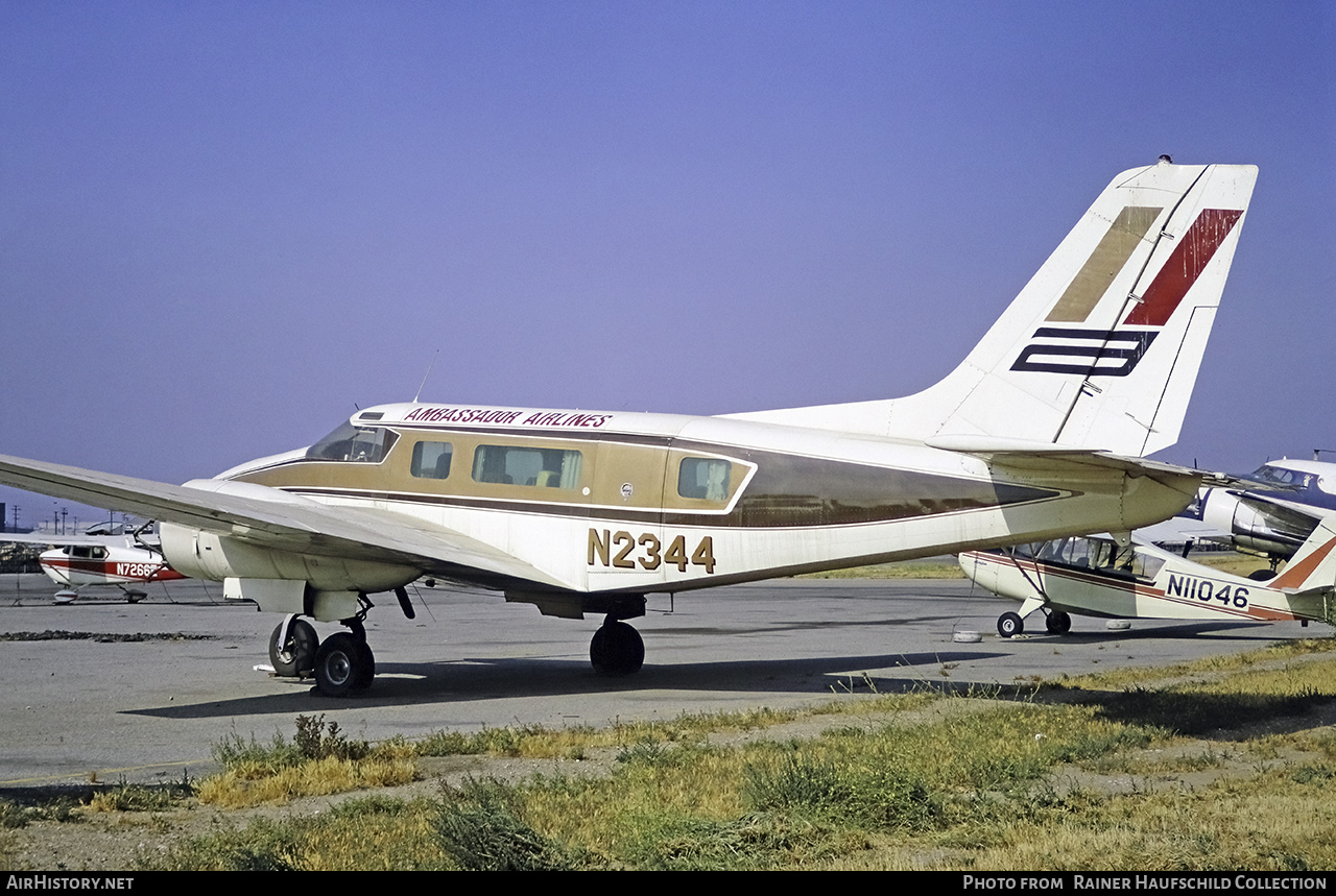 Aircraft Photo of N2344 | ATE Westwind IV | Ambassador Airlines | AirHistory.net #480644