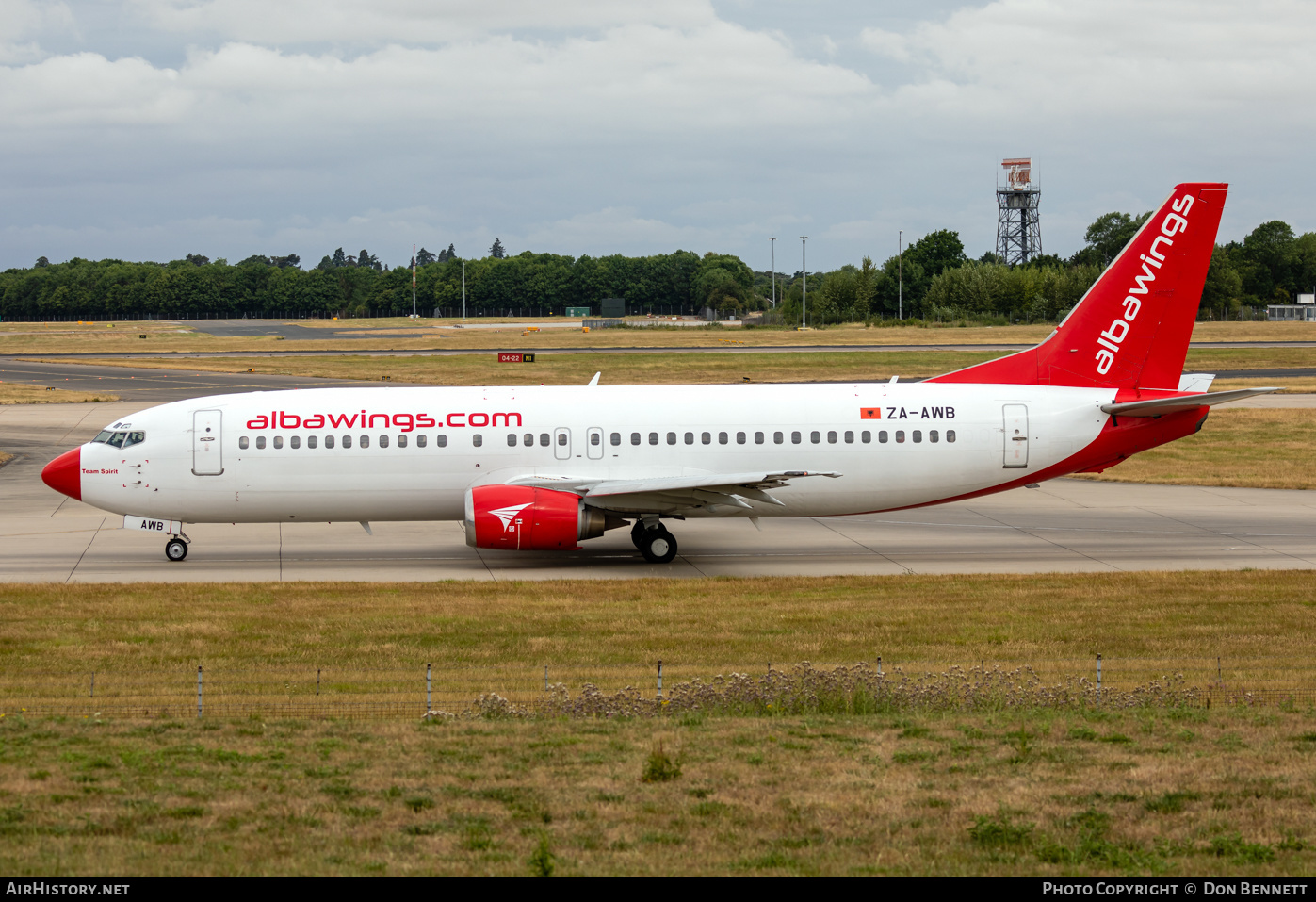 Aircraft Photo of ZA-AWB | Boeing 737-408 | Albawings | AirHistory.net #480695