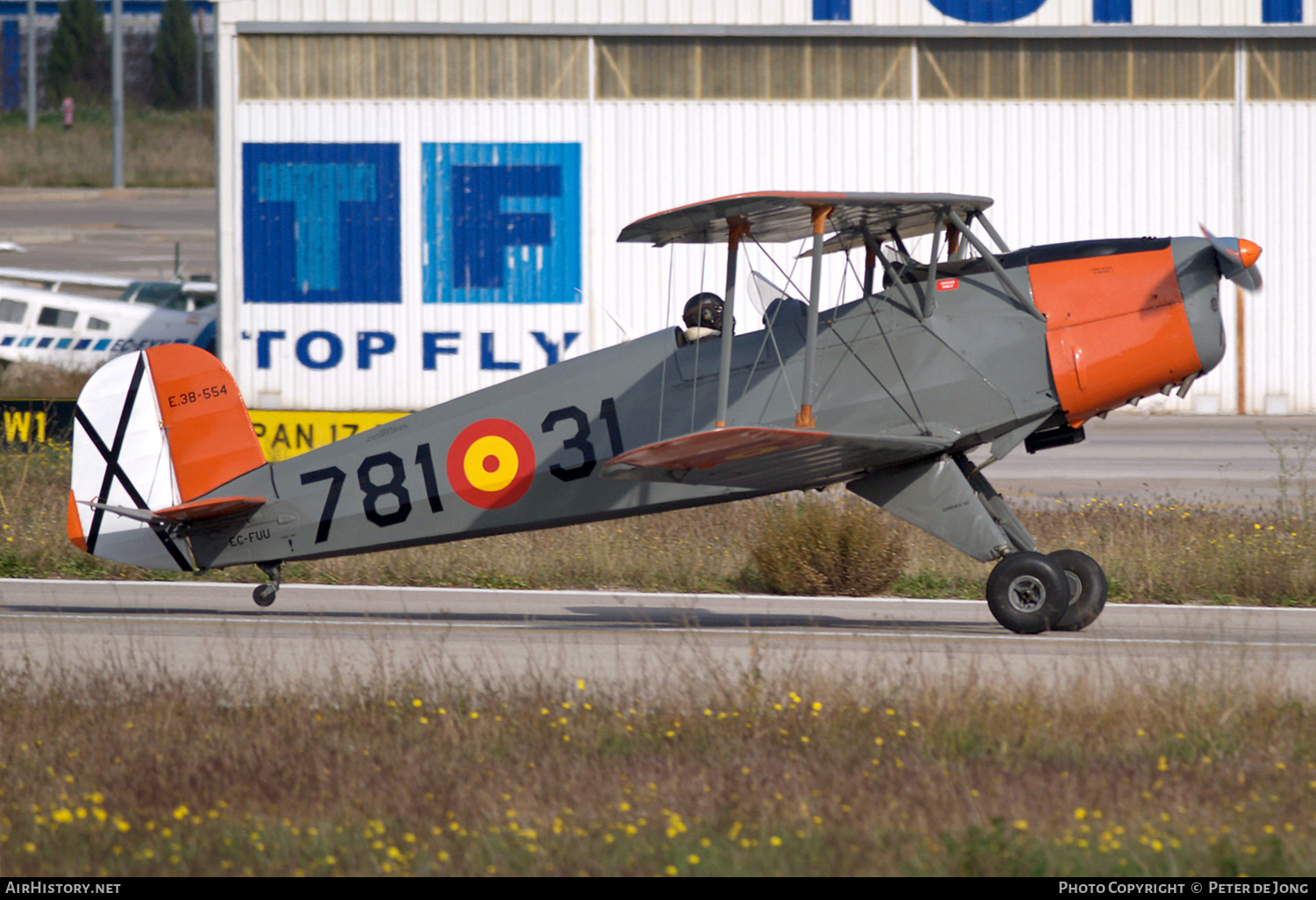 Aircraft Photo of EC-FUU / E.3B-554 | CASA 1.131E Jungmann | Spain - Air Force | AirHistory.net #480757