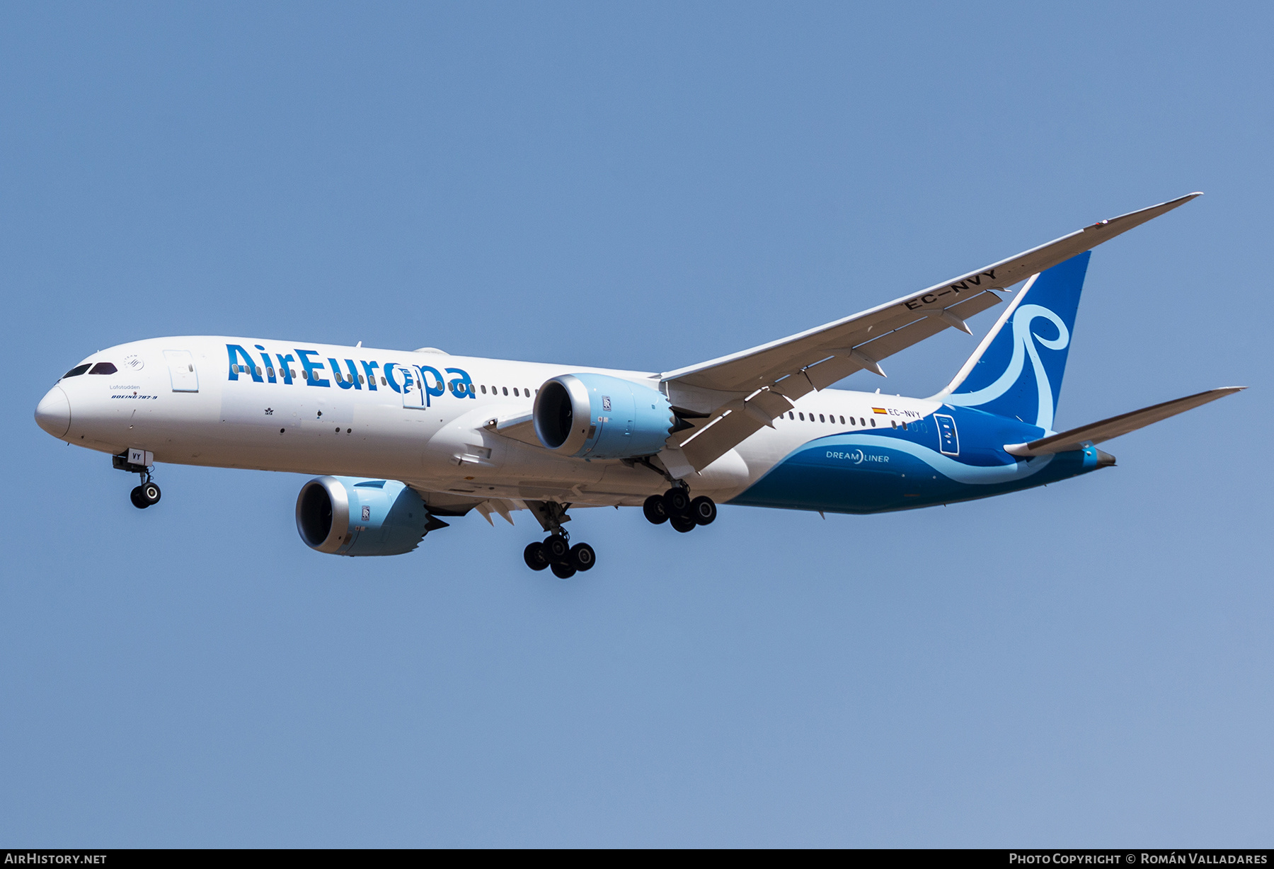 Aircraft Photo of EC-NVY | Boeing 787-9 Dreamliner | Air Europa | AirHistory.net #480762