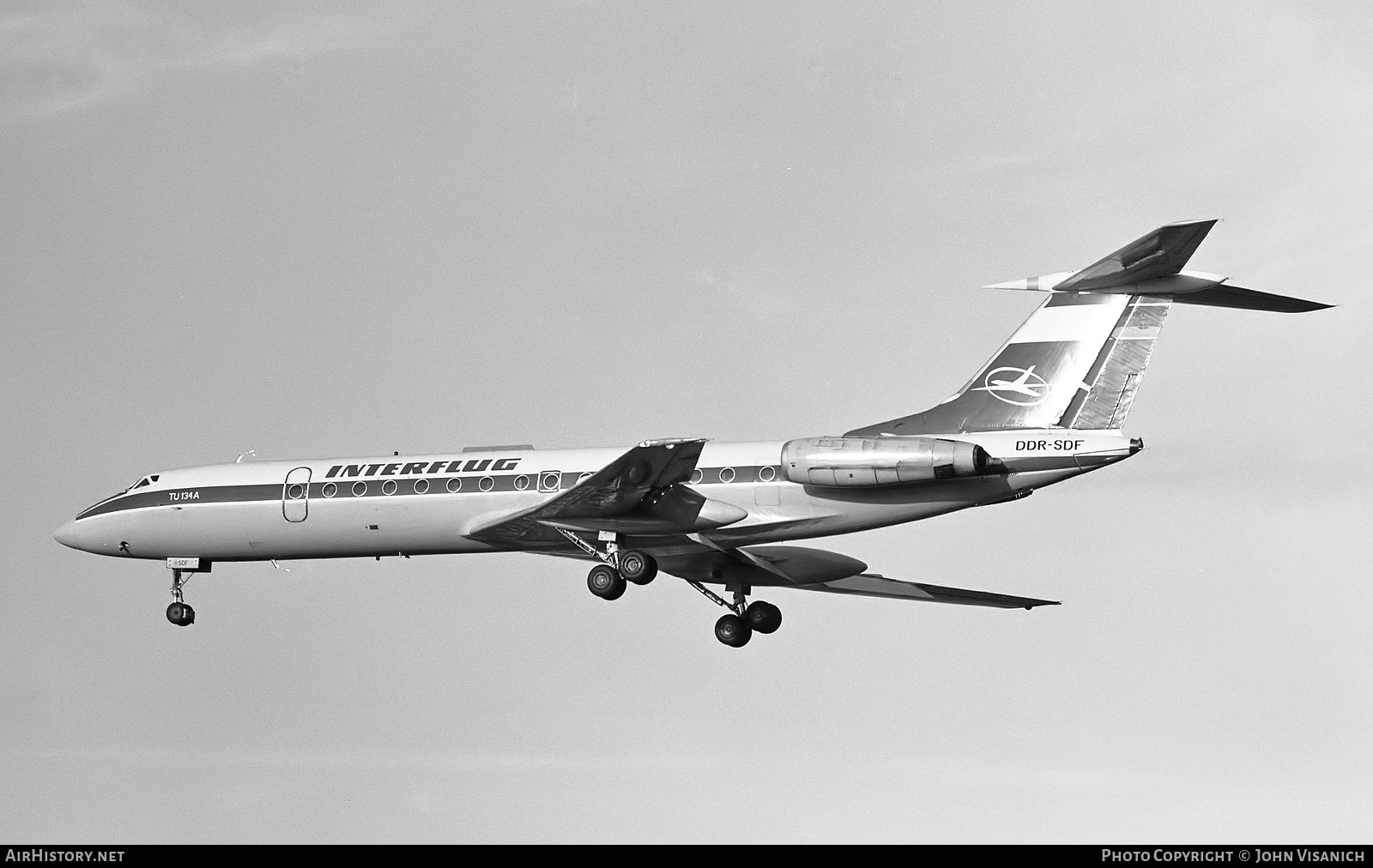 Aircraft Photo of DDR-SDF | Tupolev Tu-134AK | Interflug | AirHistory.net #480844