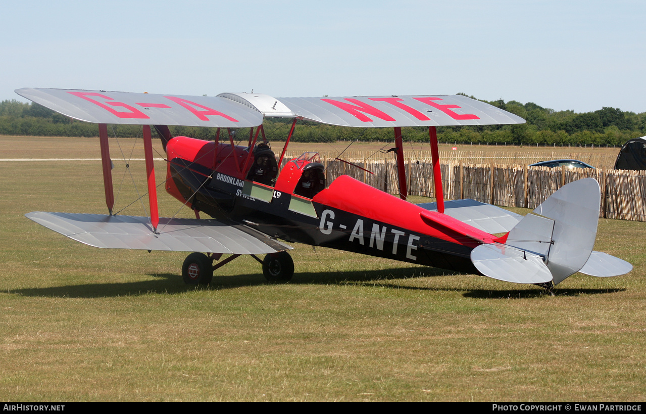 Aircraft Photo of G-ANTE | De Havilland D.H. 82A Tiger Moth II | Brooklands Aviation | AirHistory.net #480903