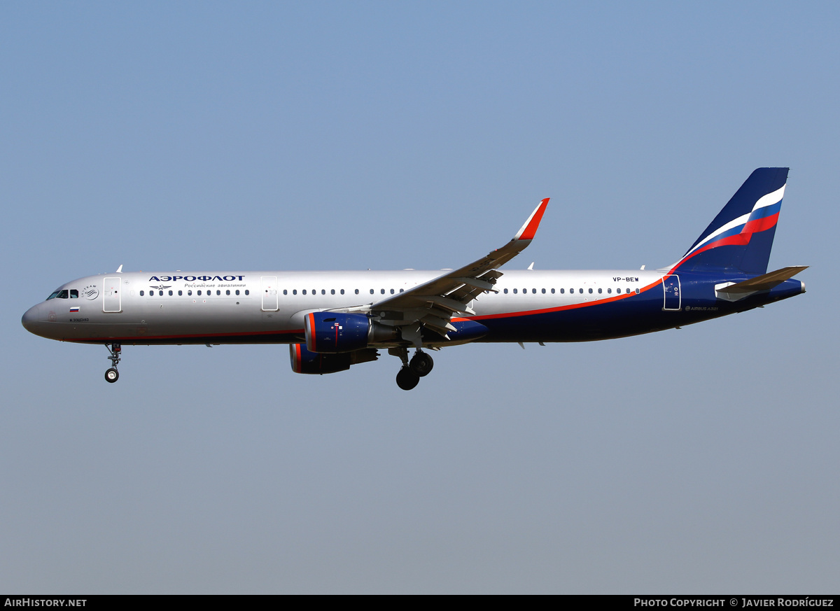 Aircraft Photo of VP-BEW | Airbus A321-211 | Aeroflot - Russian Airlines | AirHistory.net #480920