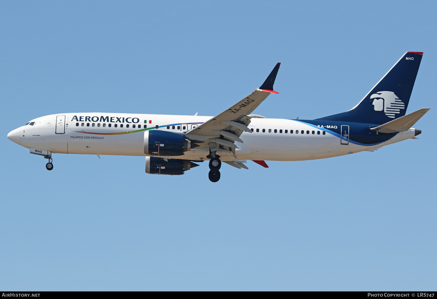 Aircraft Photo of XA-MAQ | Boeing 737-8 Max 8 | AeroMéxico | AirHistory.net #480934