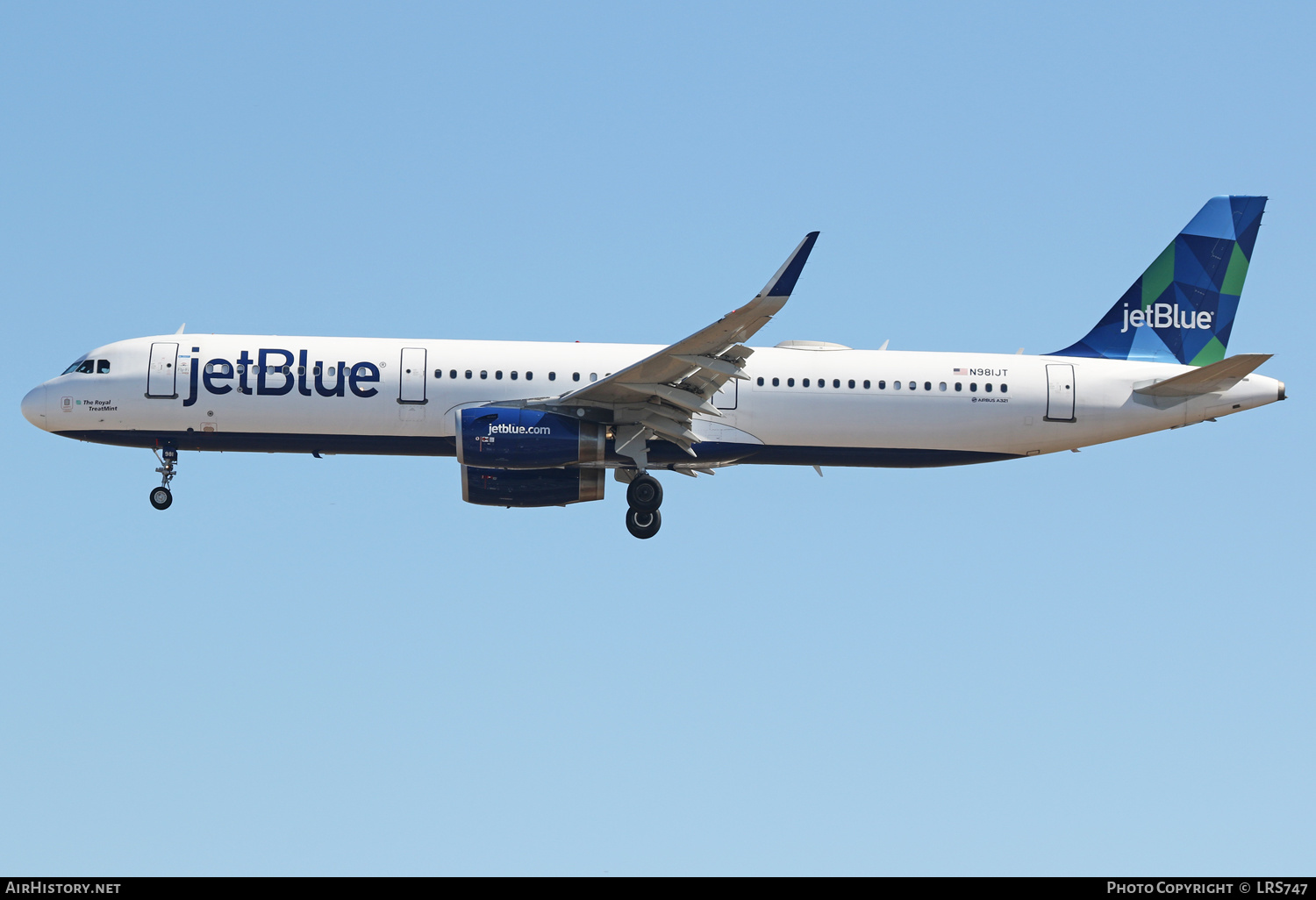Aircraft Photo of N981JT | Airbus A321-231 | JetBlue Airways | AirHistory.net #480980