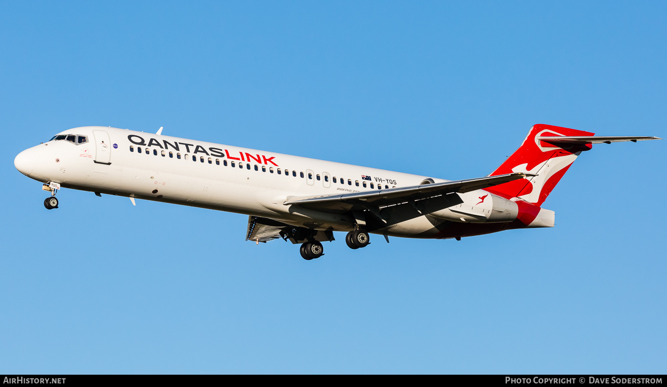 Aircraft Photo of VH-YQS | Boeing 717-2BL | QantasLink | AirHistory.net #480982