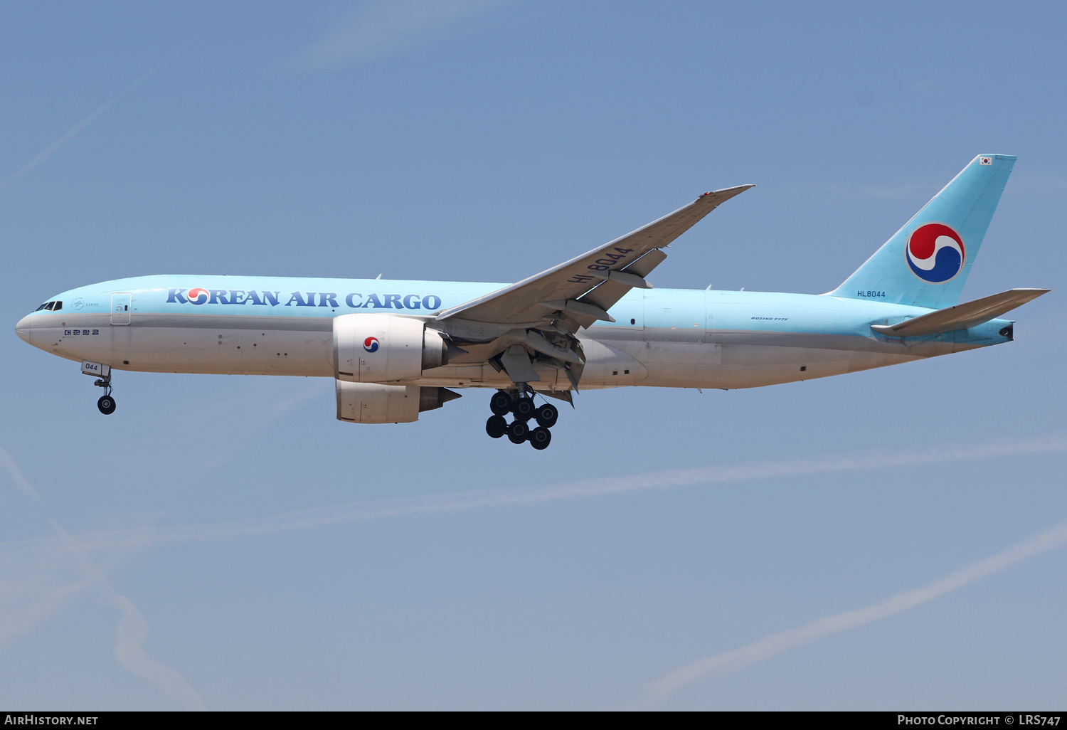 Aircraft Photo of HL8044 | Boeing 777-F | Korean Air Cargo | AirHistory.net #480992