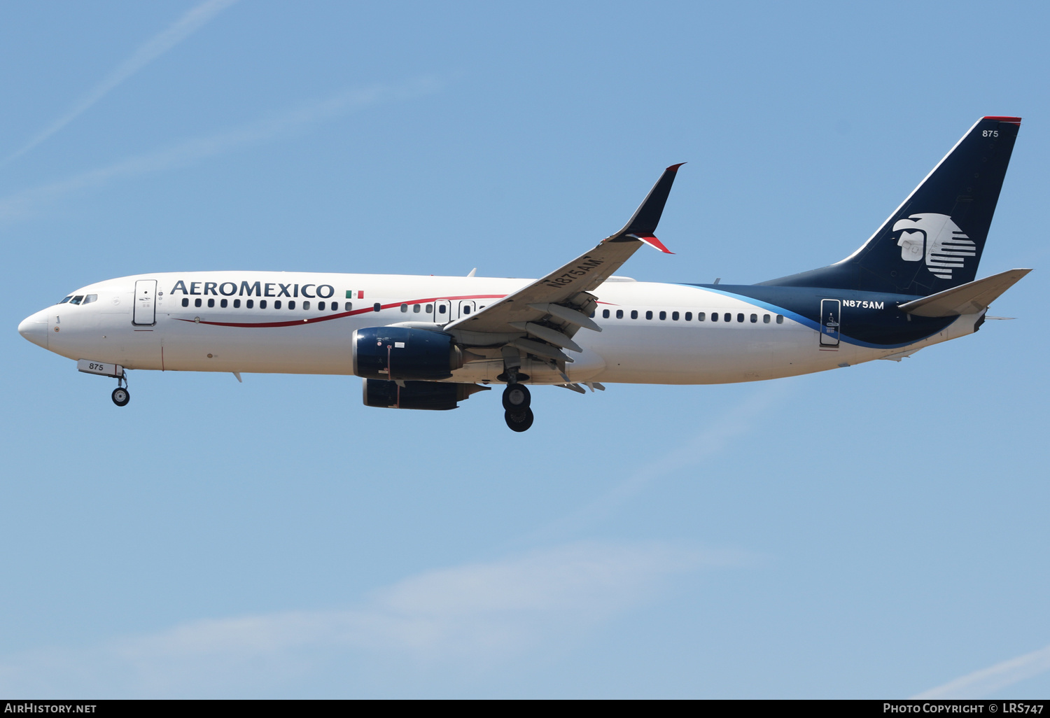 Aircraft Photo of N875AM | Boeing 737-852 | AeroMéxico | AirHistory.net #481002