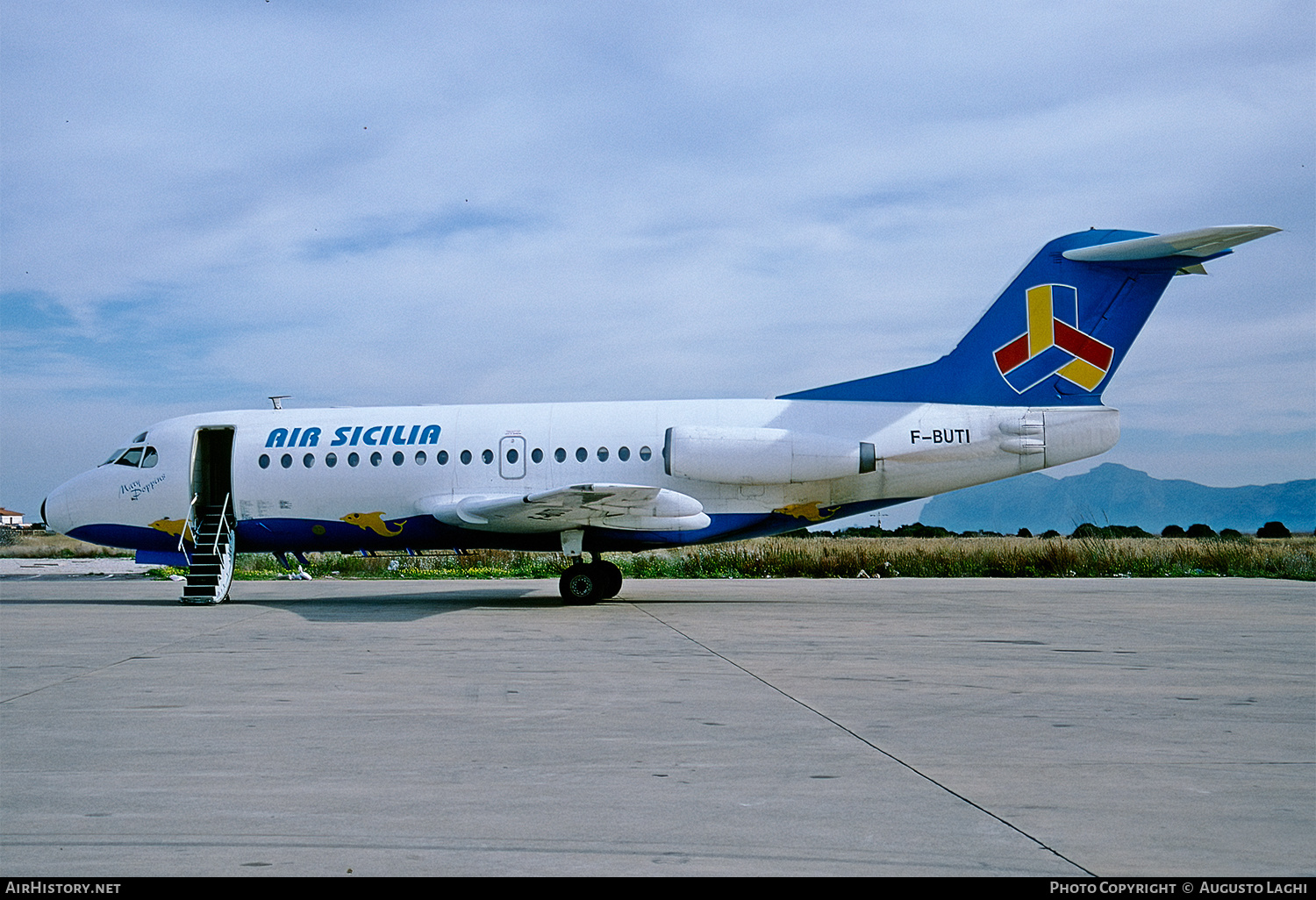 Aircraft Photo of F-BUTI | Fokker F28-1000 Fellowship | Air Sicilia | AirHistory.net #481017