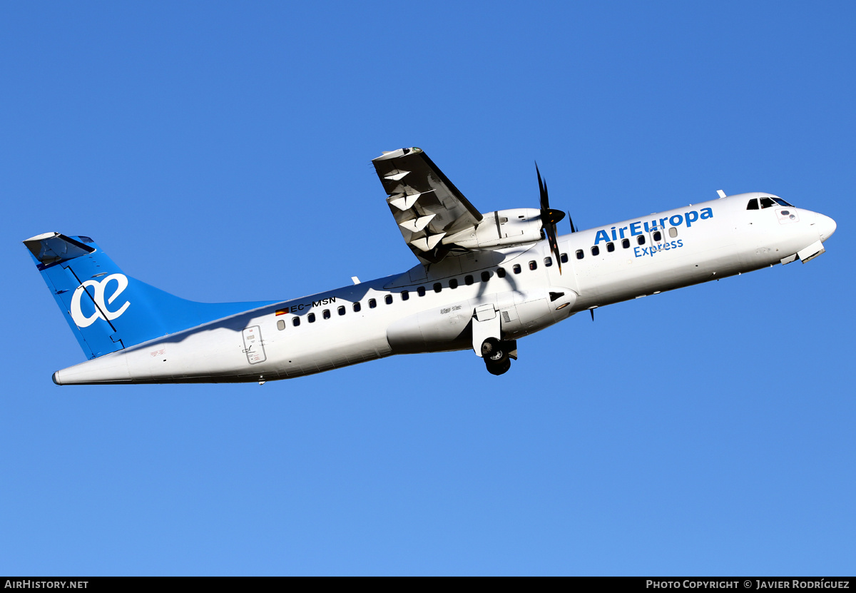 Aircraft Photo of EC-MSN | ATR ATR-72-500 (ATR-72-212A) | Air Europa Express | AirHistory.net #481038