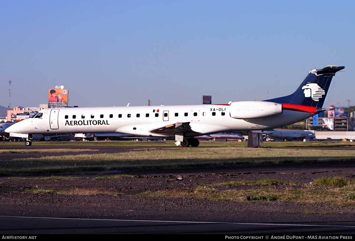 Aircraft Photo of XA-DLI | Embraer ERJ-145ER (EMB-145ER) | AeroLitoral | AirHistory.net #481064