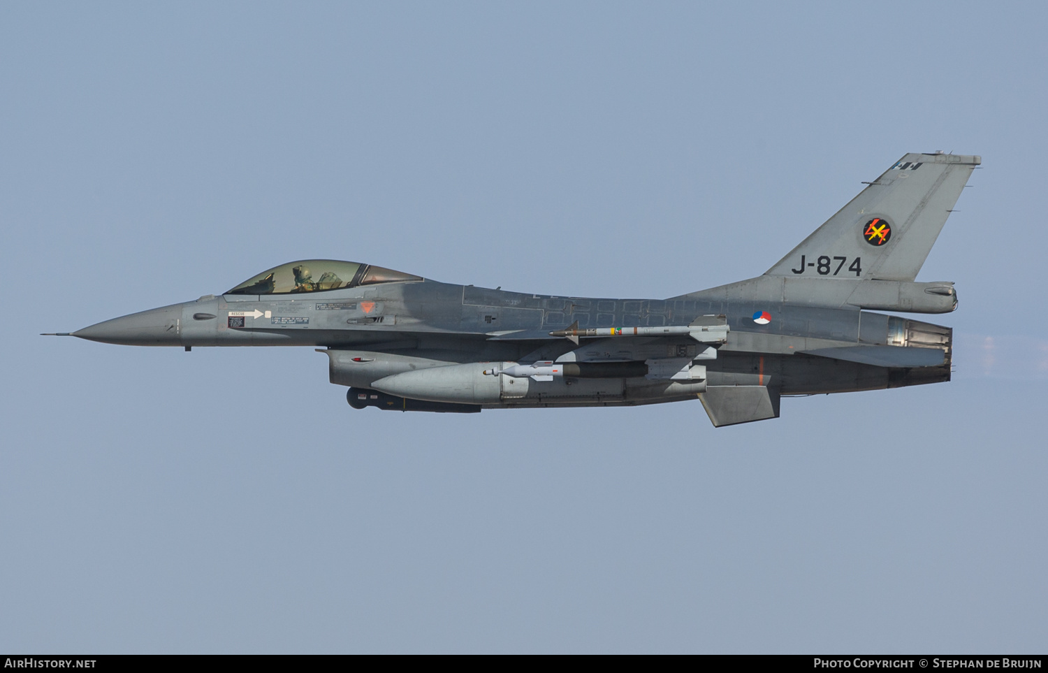 Aircraft Photo of J-874 | General Dynamics F-16AM Fighting Falcon | Netherlands - Air Force | AirHistory.net #481077