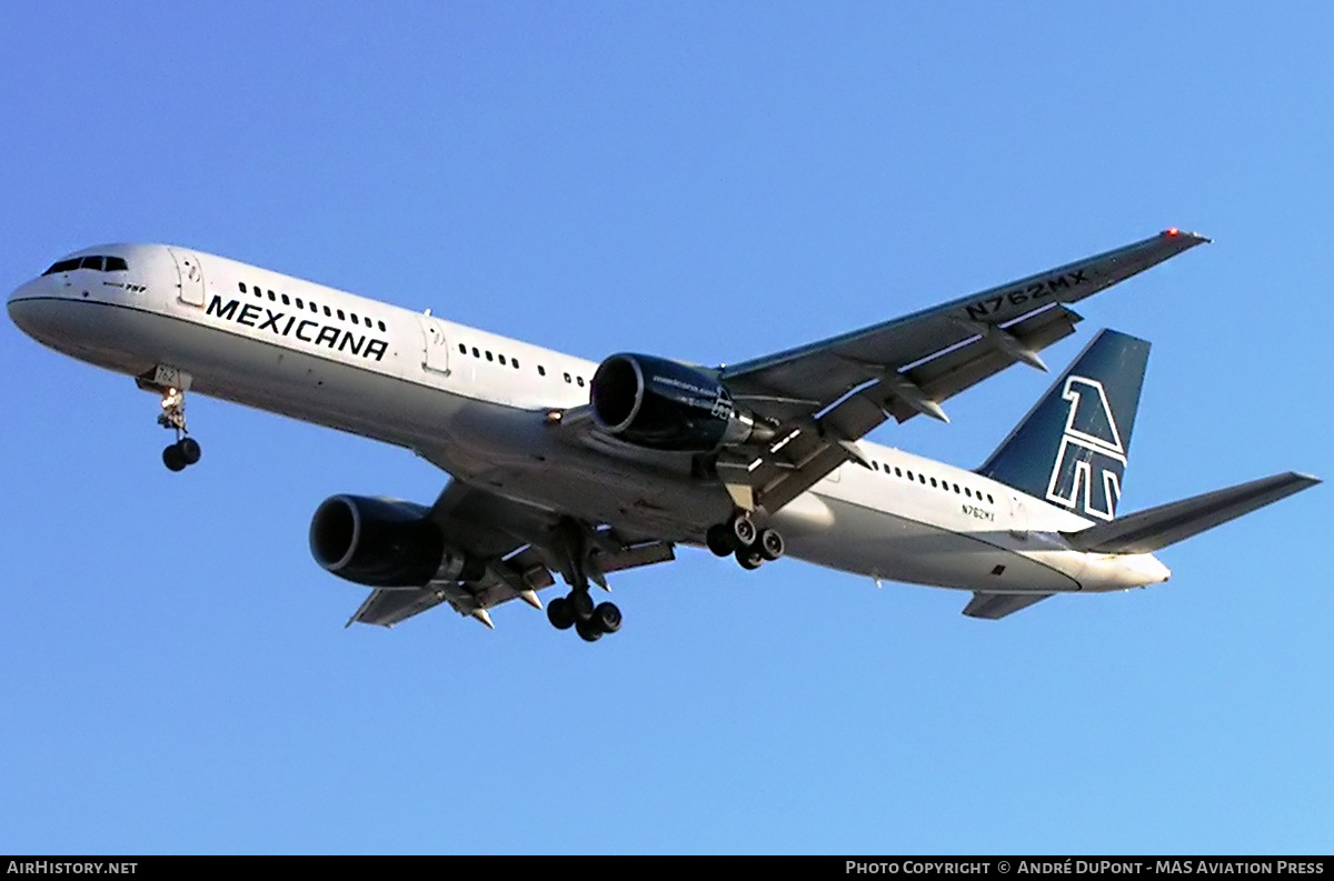 Aircraft Photo of N762MX | Boeing 757-2Q8 | Mexicana | AirHistory.net #481106