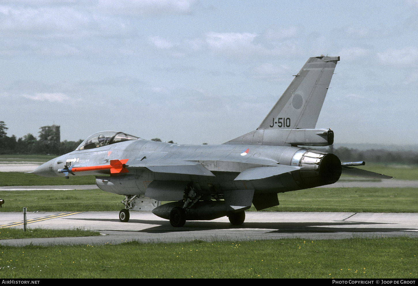 Aircraft Photo of J-510 | General Dynamics F-16A Fighting Falcon | Netherlands - Air Force | AirHistory.net #481133