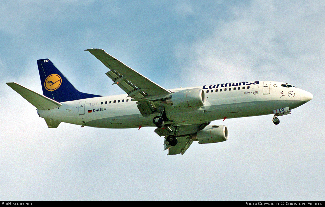 Aircraft Photo of D-ABEO | Boeing 737-330 | Lufthansa | AirHistory.net #481148