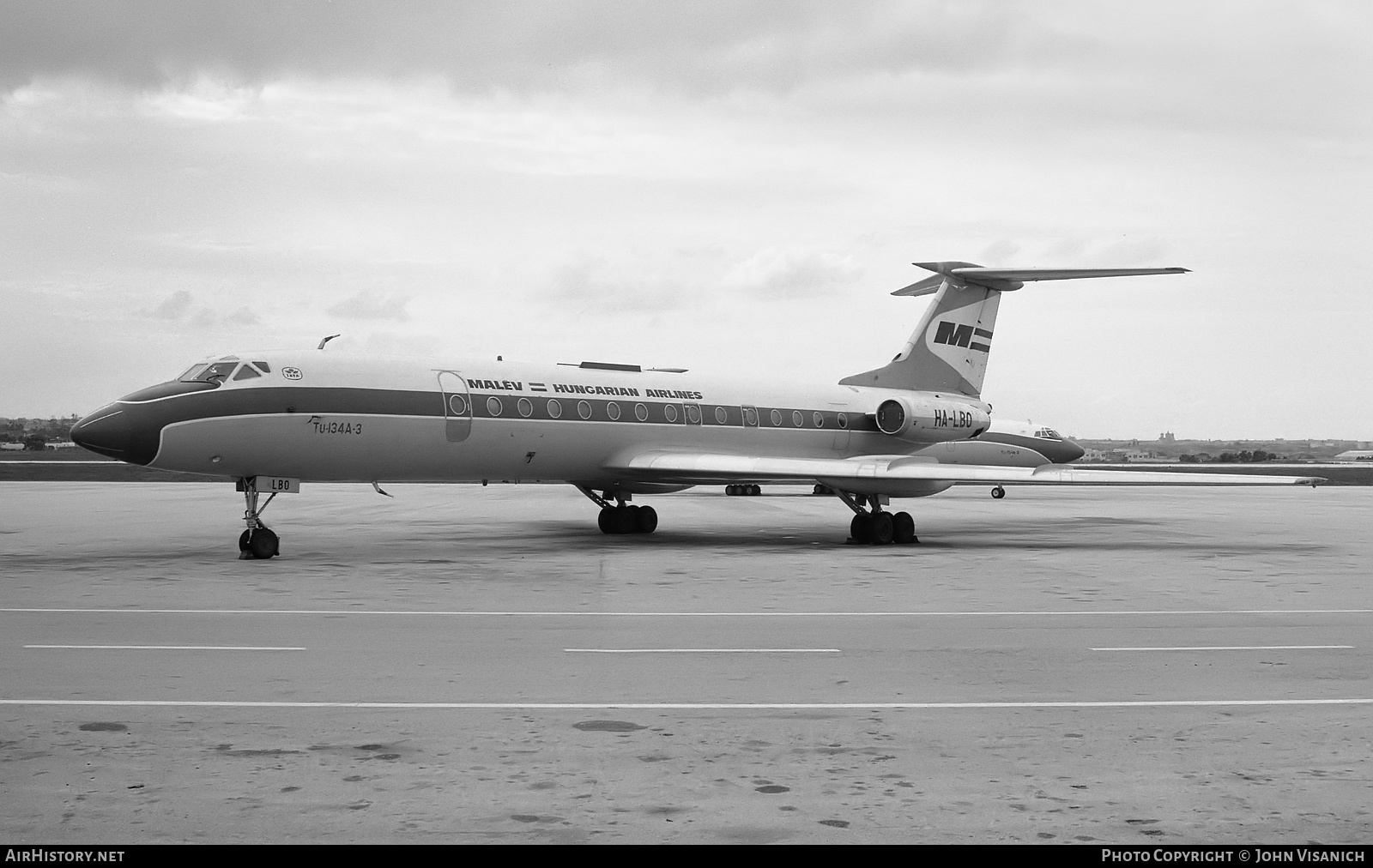 Aircraft Photo of HA-LBO | Tupolev Tu-134A-3 | Malév - Hungarian Airlines | AirHistory.net #481209