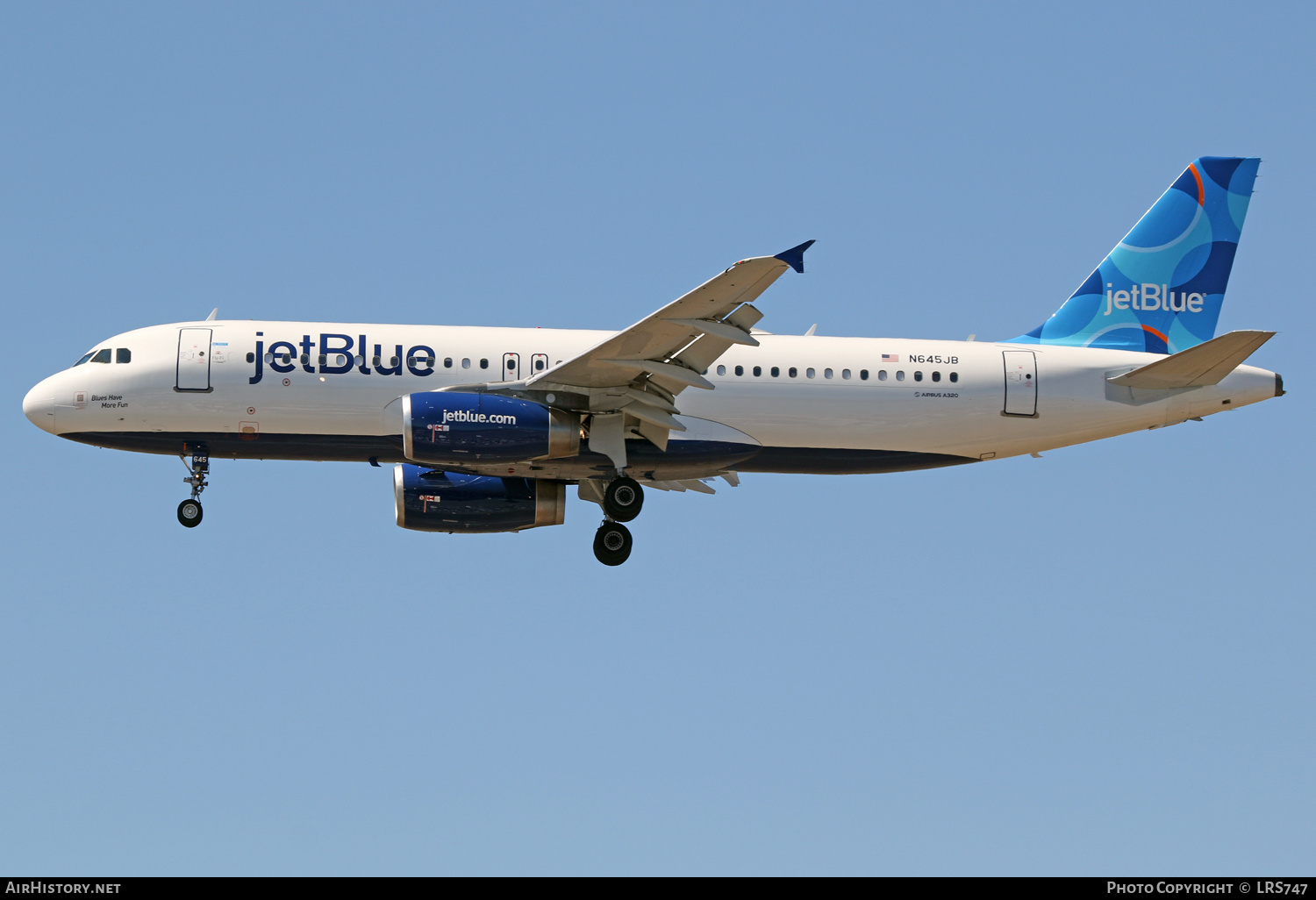 Aircraft Photo of N645JB | Airbus A320-232 | JetBlue Airways | AirHistory.net #481230