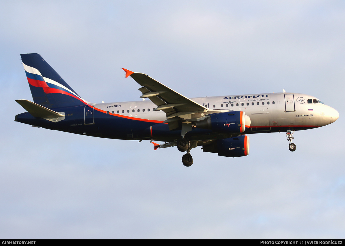 Aircraft Photo of VP-BDN | Airbus A319-111 | Aeroflot - Russian Airlines | AirHistory.net #481241