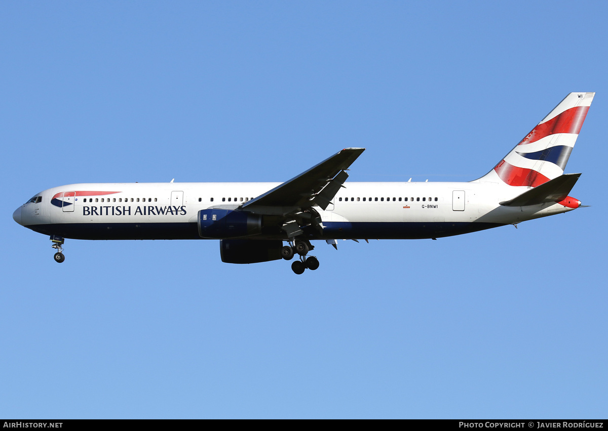 Aircraft Photo of G-BNWI | Boeing 767-336/ER | British Airways | AirHistory.net #481244
