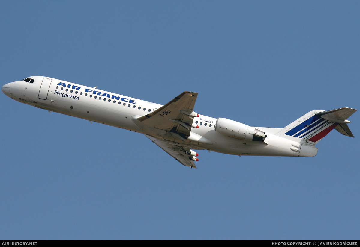 Aircraft Photo of F-GNLI | Fokker 100 (F28-0100) | Air France | AirHistory.net #481248