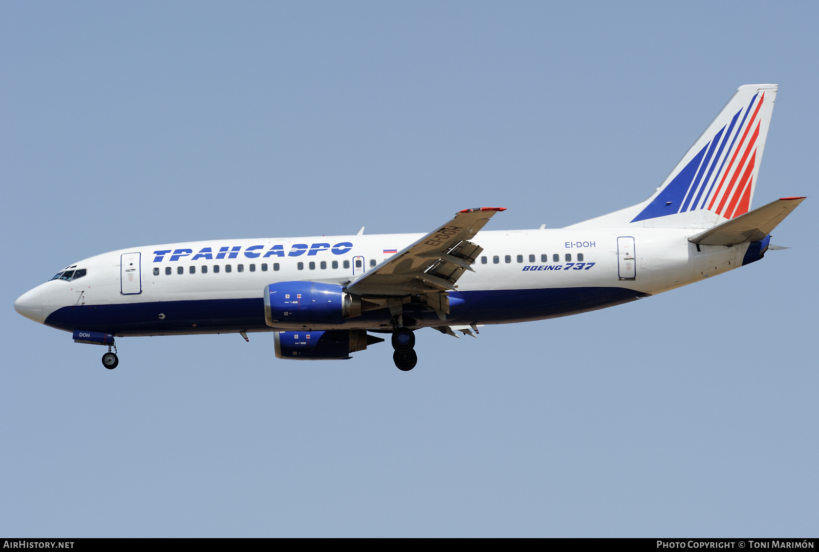 Aircraft Photo of EI-DOH | Boeing 737-31S | Transaero Airlines | AirHistory.net #481288