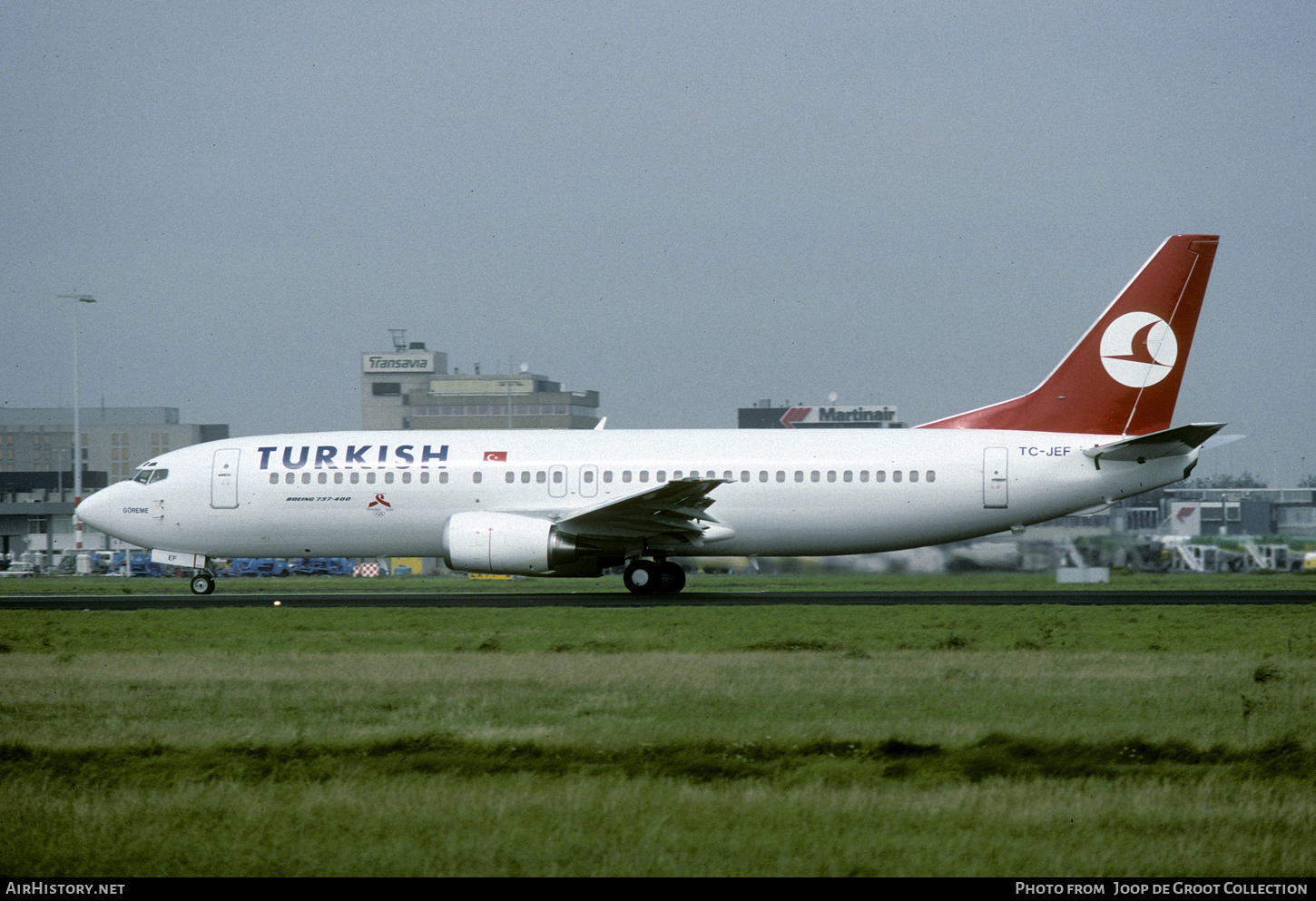 Aircraft Photo of TC-JEF | Boeing 737-4Q8 | Turkish Airlines | AirHistory.net #481335