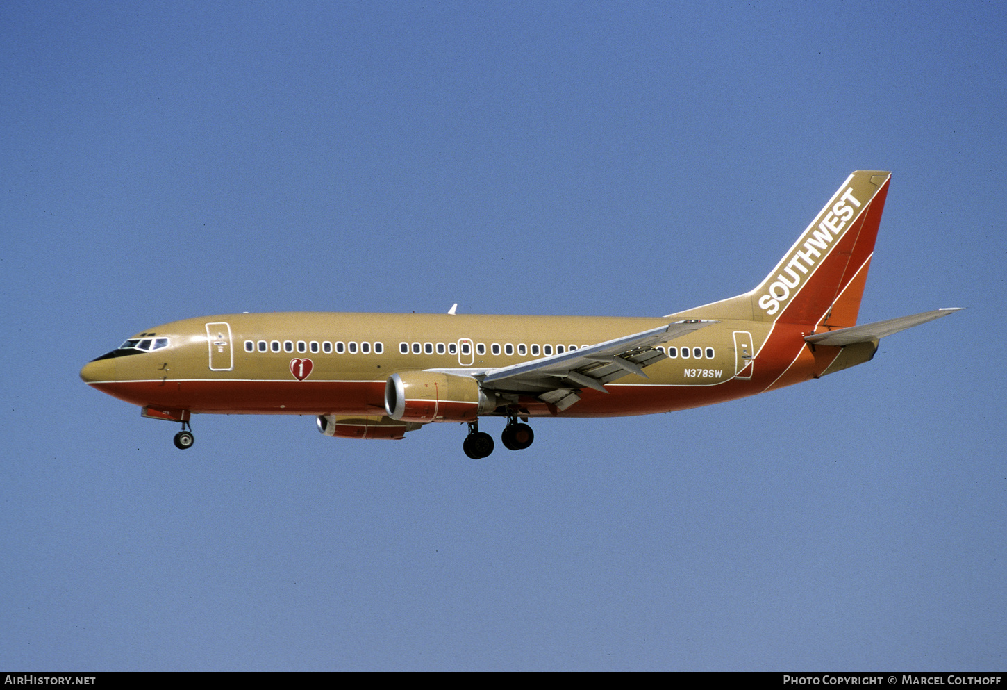 Aircraft Photo of N378SW | Boeing 737-3H4 | Southwest Airlines | AirHistory.net #481356
