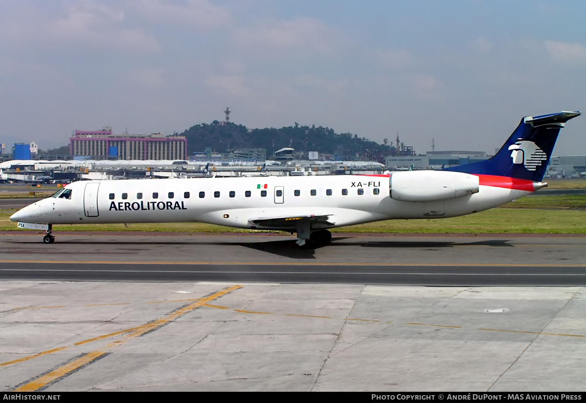 Aircraft Photo of XA-FLI | Embraer ERJ-145MP (EMB-145MP) | AeroLitoral | AirHistory.net #481471