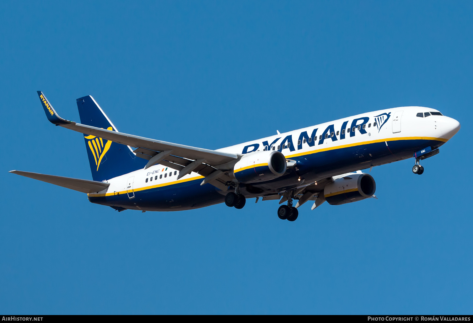 Aircraft Photo of EI-ENC | Boeing 737-8AS | Ryanair | AirHistory.net #481501