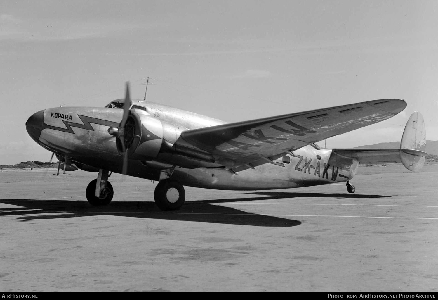 Aircraft Photo of ZK-AKW | Lockheed 18-56 Lodestar | AirHistory.net #481523