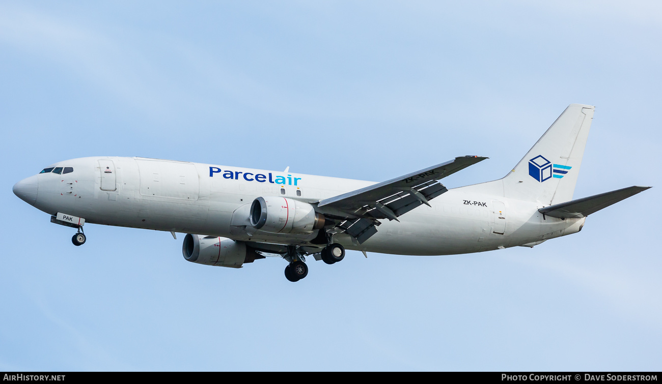 Aircraft Photo of ZK-PAK | Boeing 737-476(SF) | Parcelair | AirHistory.net #481524