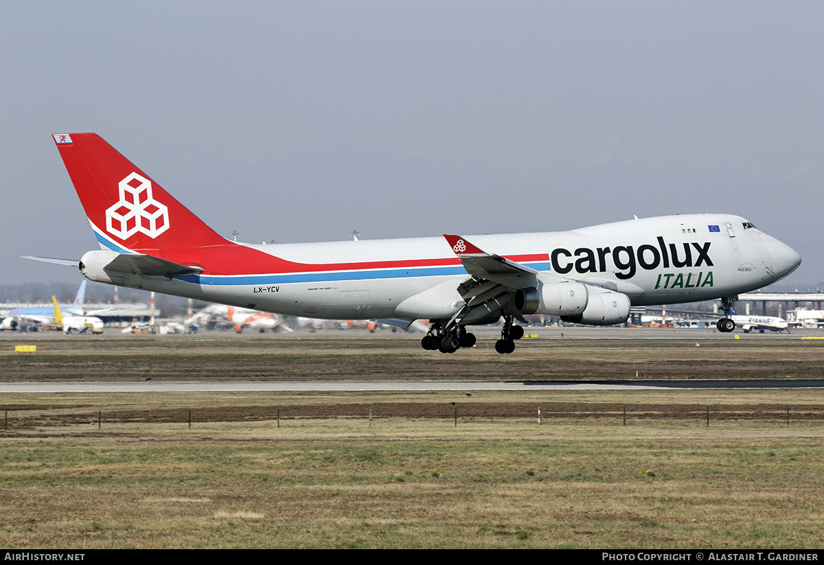 Aircraft Photo of LX-YCV | Boeing 747-4R7F/SCD | Cargolux Italia | AirHistory.net #481539