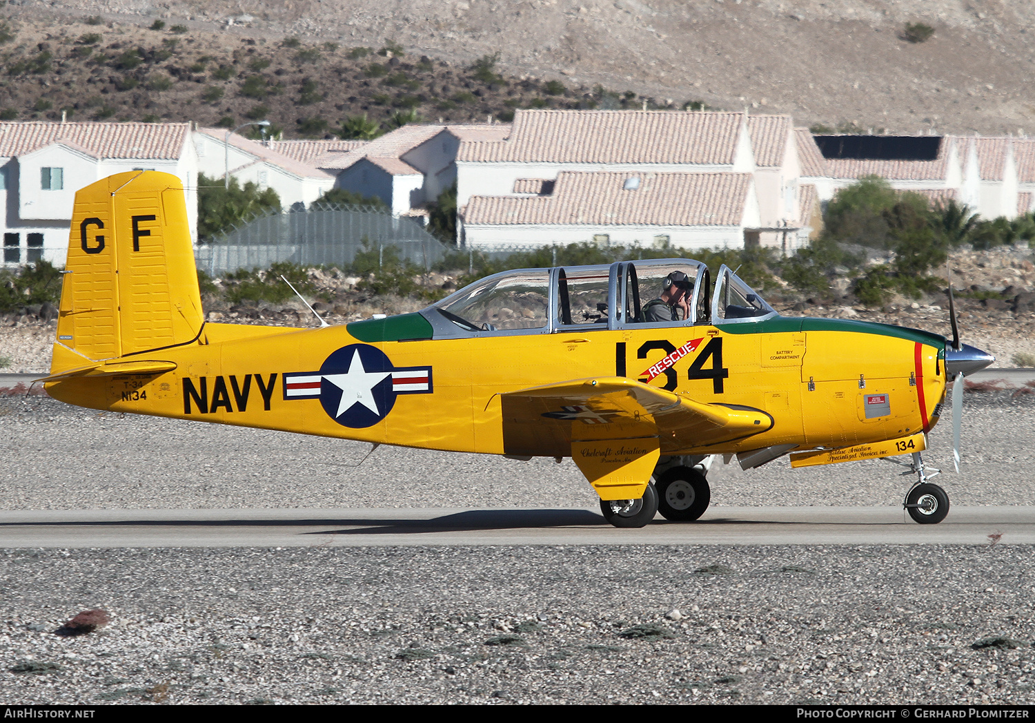 Aircraft Photo of N134 | Beech T-34A Mentor (A45) | USA - Navy | AirHistory.net #481577