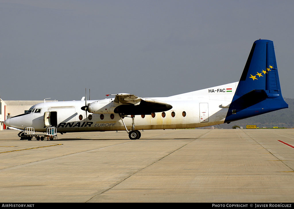 Aircraft Photo of HA-FAC | Fokker F27-500 Friendship | Farnair Europe | AirHistory.net #481581