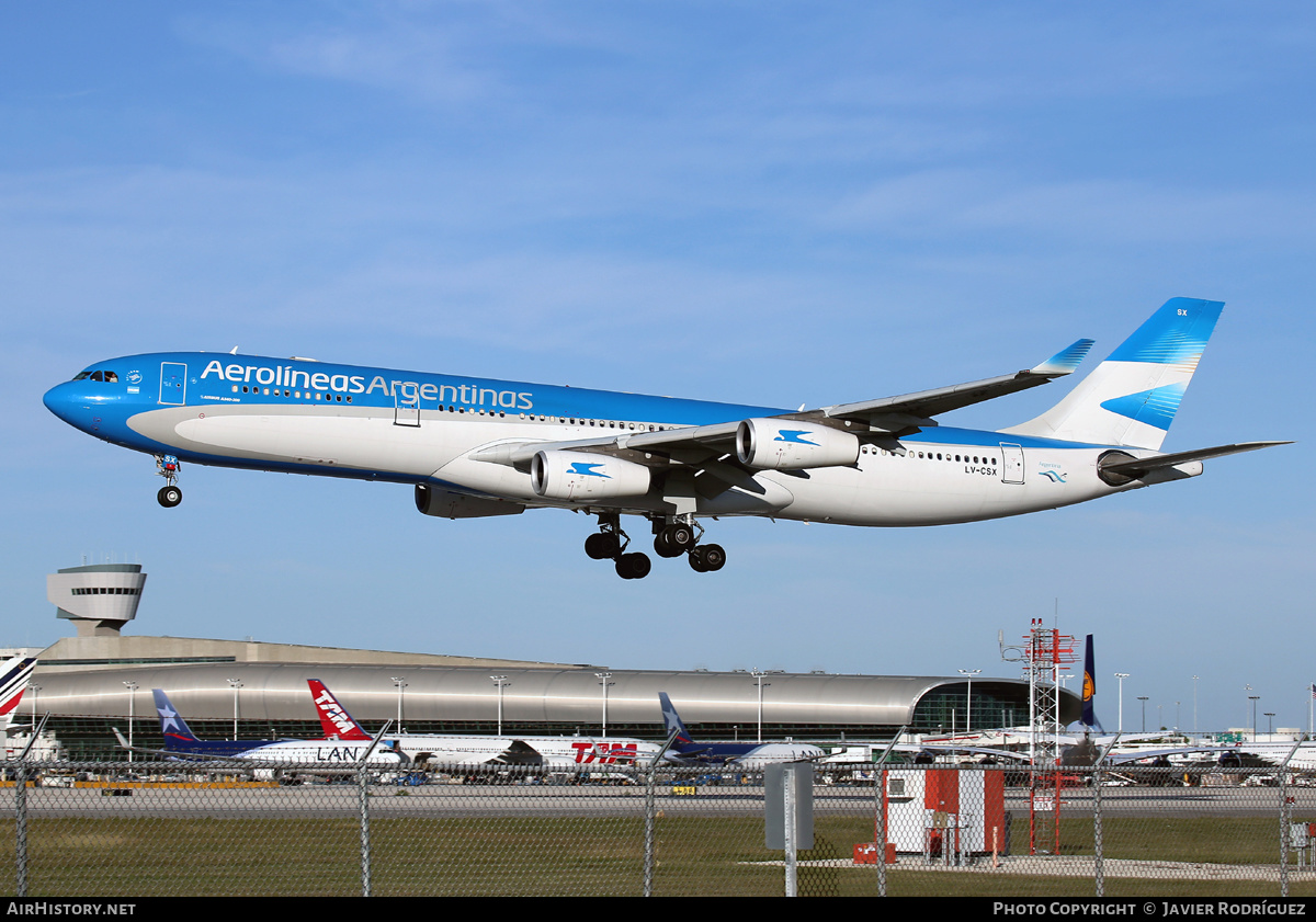 Aircraft Photo of LV-CSX | Airbus A340-313 | Aerolíneas Argentinas | AirHistory.net #481593