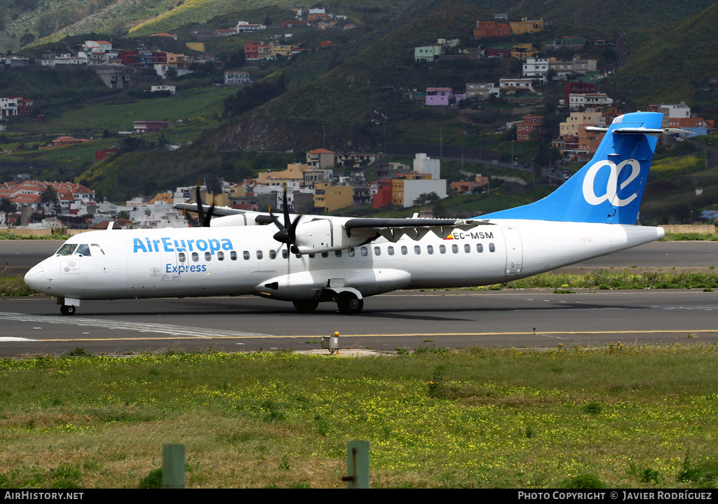 Aircraft Photo of EC-MSM | ATR ATR-72-500 (ATR-72-212A) | Air Europa Express | AirHistory.net #481596