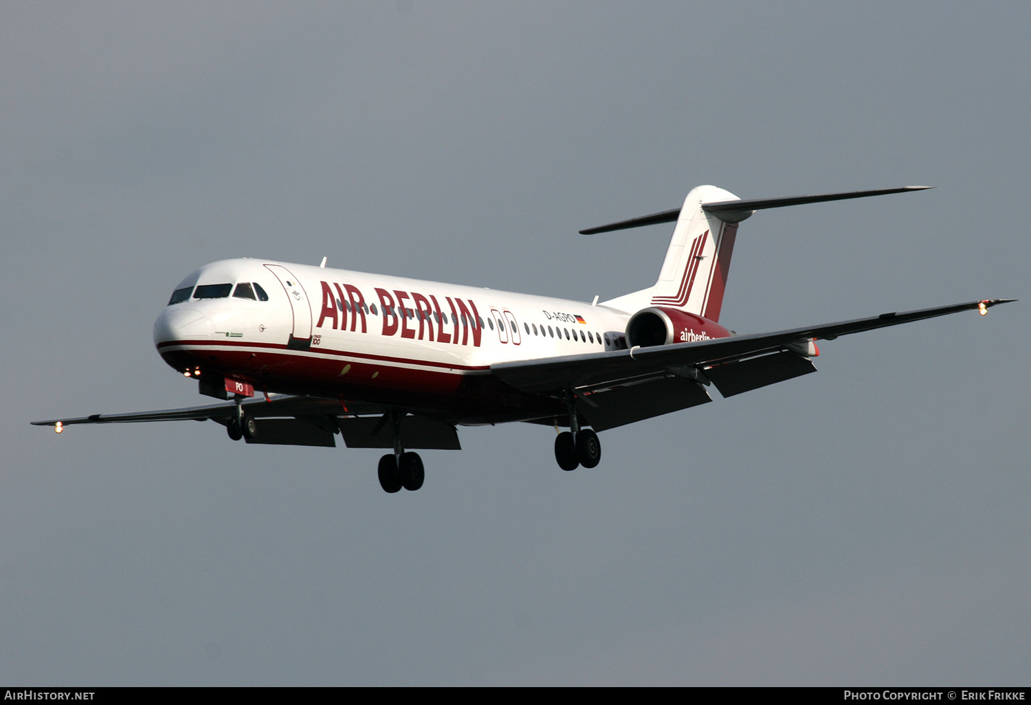 Aircraft Photo of D-AGPO | Fokker 100 (F28-0100) | Air Berlin | AirHistory.net #481738
