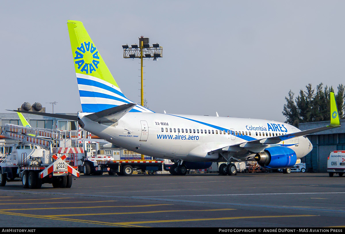 Aircraft Photo of XA-WAM | Boeing 737-752 | AIRES - Aerovías de Integración Regional | AirHistory.net #481760