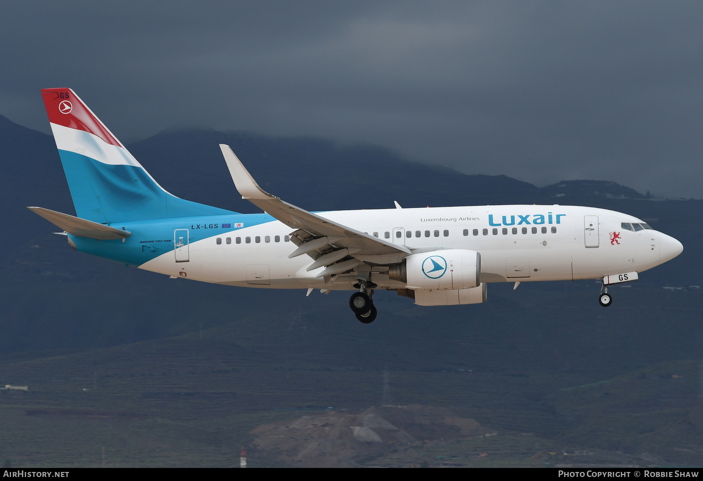 Aircraft Photo of LX-LGS | Boeing 737-7C9 | Luxair | AirHistory.net #481835