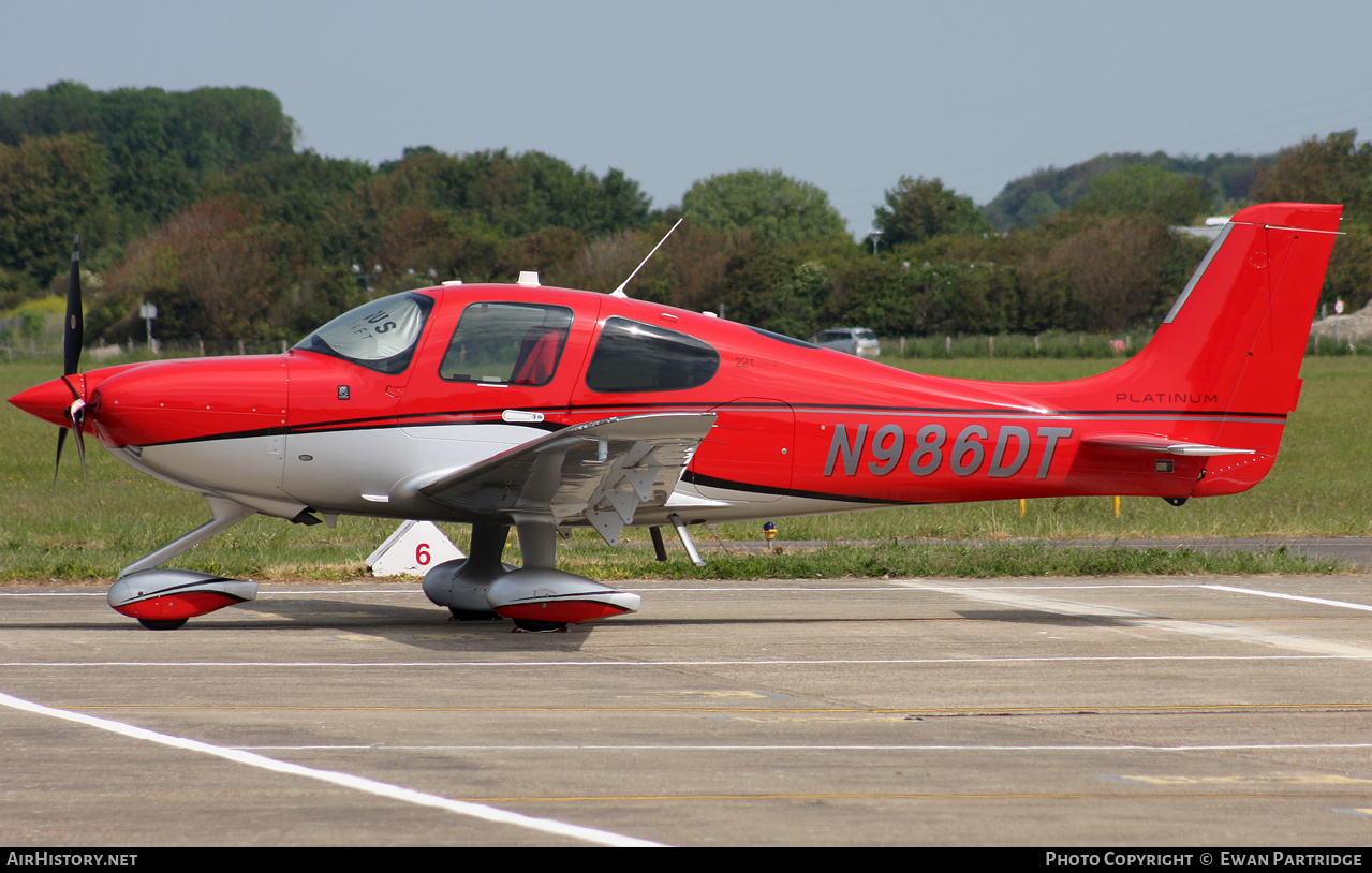 Aircraft Photo of N986DT | Cirrus SR-22T G6-GTS Platinum | AirHistory.net #481985
