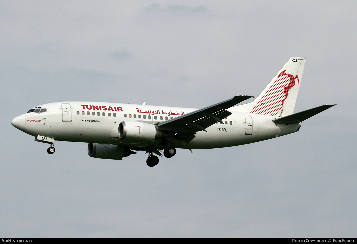 Aircraft Photo of TS-IOJ | Boeing 737-5H3 | Tunisair | AirHistory.net #482021