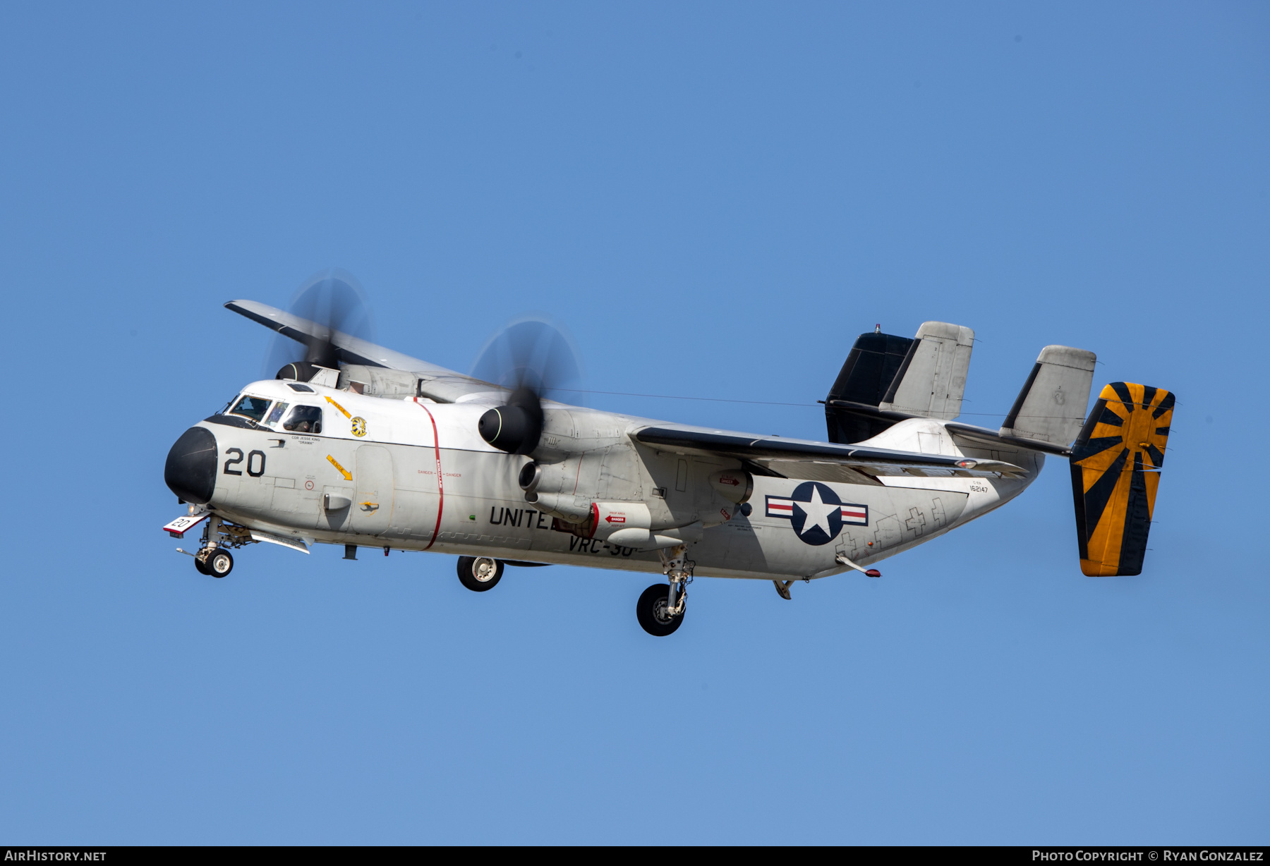 Aircraft Photo of 162147 | Grumman C-2A Greyhound | USA - Navy | AirHistory.net #482032