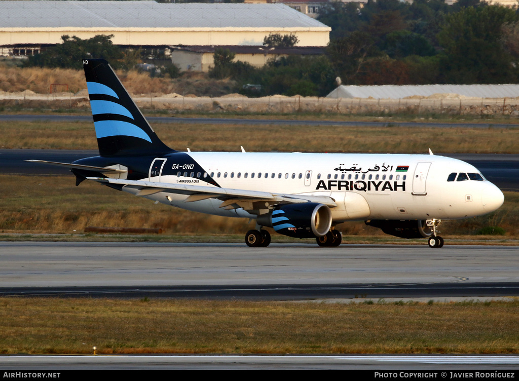 Aircraft Photo of 5A-OND | Airbus A319-111 | Afriqiyah Airways | AirHistory.net #482163
