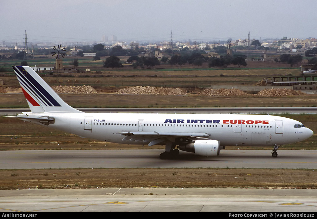 Aircraft Photo of F-BUAH | Airbus A300B2-1C | Air Inter Europe | AirHistory.net #482189