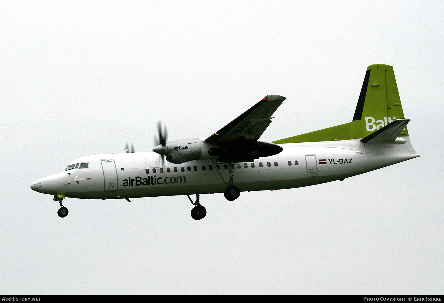 Aircraft Photo of YL-BAZ | Fokker 50 | AirBaltic | AirHistory.net #482221