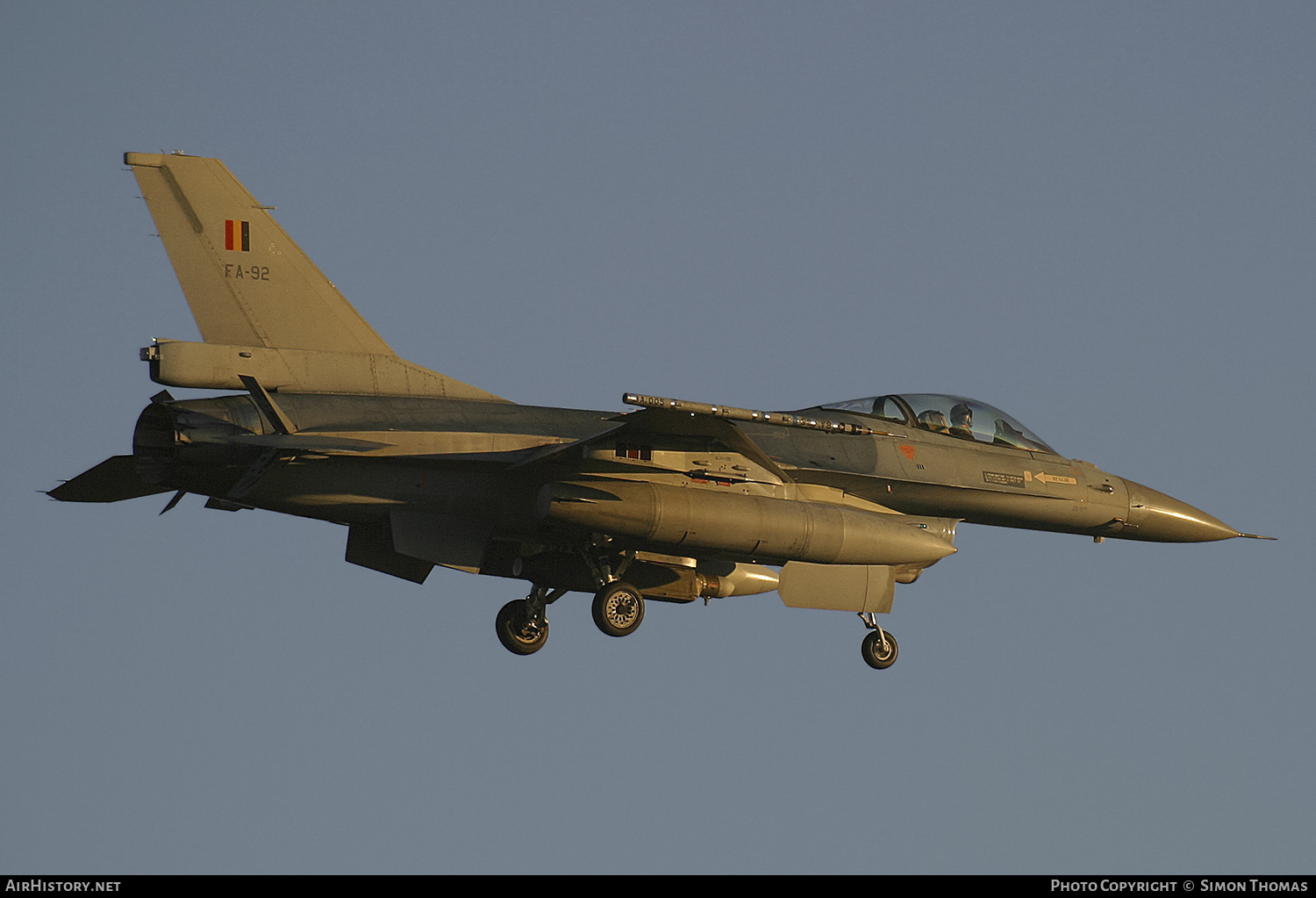 Aircraft Photo of FA-92 | General Dynamics F-16AM Fighting Falcon | Belgium - Air Force | AirHistory.net #482243
