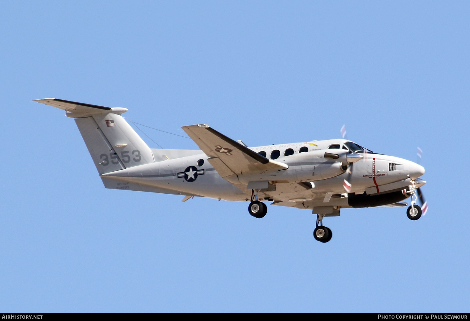 Aircraft Photo of 163553 / 3553 | Beech UC-12F Super King Air (B200C) | USA - Marines | AirHistory.net #482247