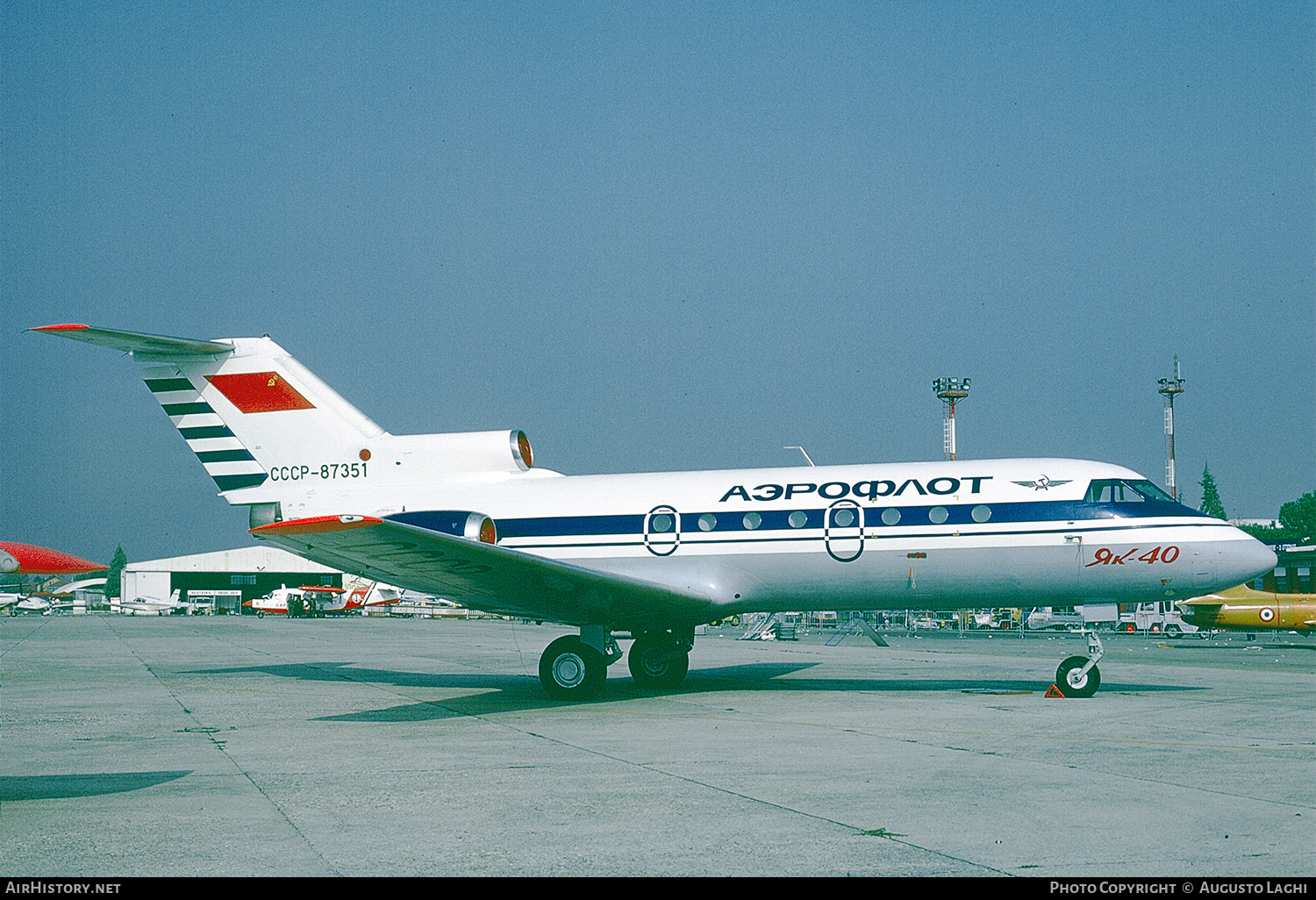 Aircraft Photo of CCCP-87351 | Yakovlev Yak-40 | Aeroflot | AirHistory.net #482301