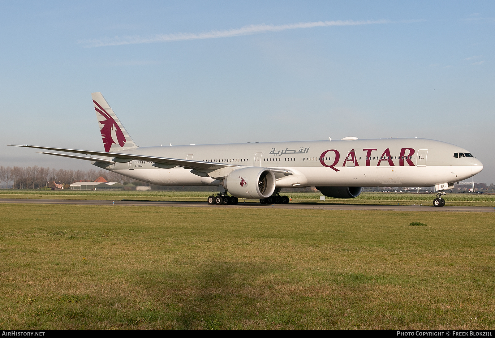 Aircraft Photo of A7-BEG | Boeing 777-3DZ/ER | Qatar Airways | AirHistory.net #482339